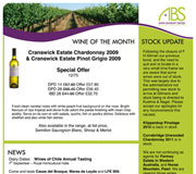 ABS Wine Agencies Newsletter Design