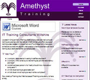Amethyst Training Website Design