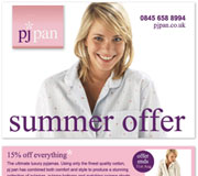PJ Pan Newsletter Design