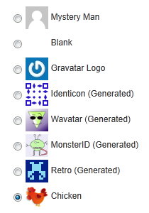 Avatar Admin Screen